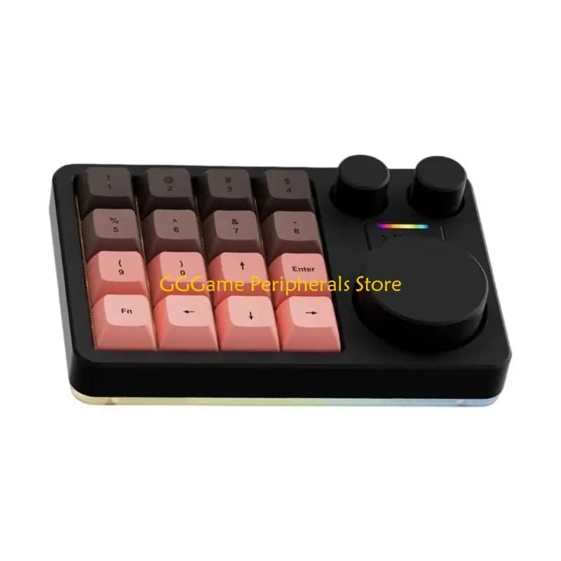 U55B Mini Keyboard 16 keys 3 programmable knobs customizable for office games