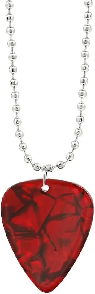 Orecchini e collana pendenti con plettro per chitarra - Accessori per musica rock - Regali per donne, uomini e amanti della musica