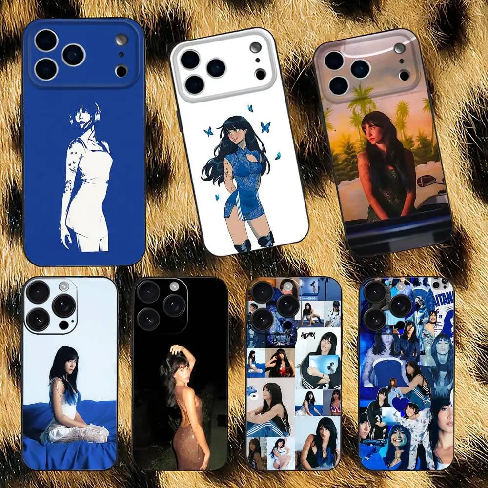 Phone Case for iPhone 17,16,15,14,13,12,11,Pro,XS,Max,XR,Plus,E,SE4,Mini A-Aitana CUARTO AZUL Soft Cover Black