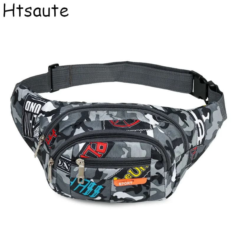 Men's Brand Bags Black Women's Sport Waist Bag Men's Fashion Shoulder Bag Bag For Phone Multifunction Belt Bags
