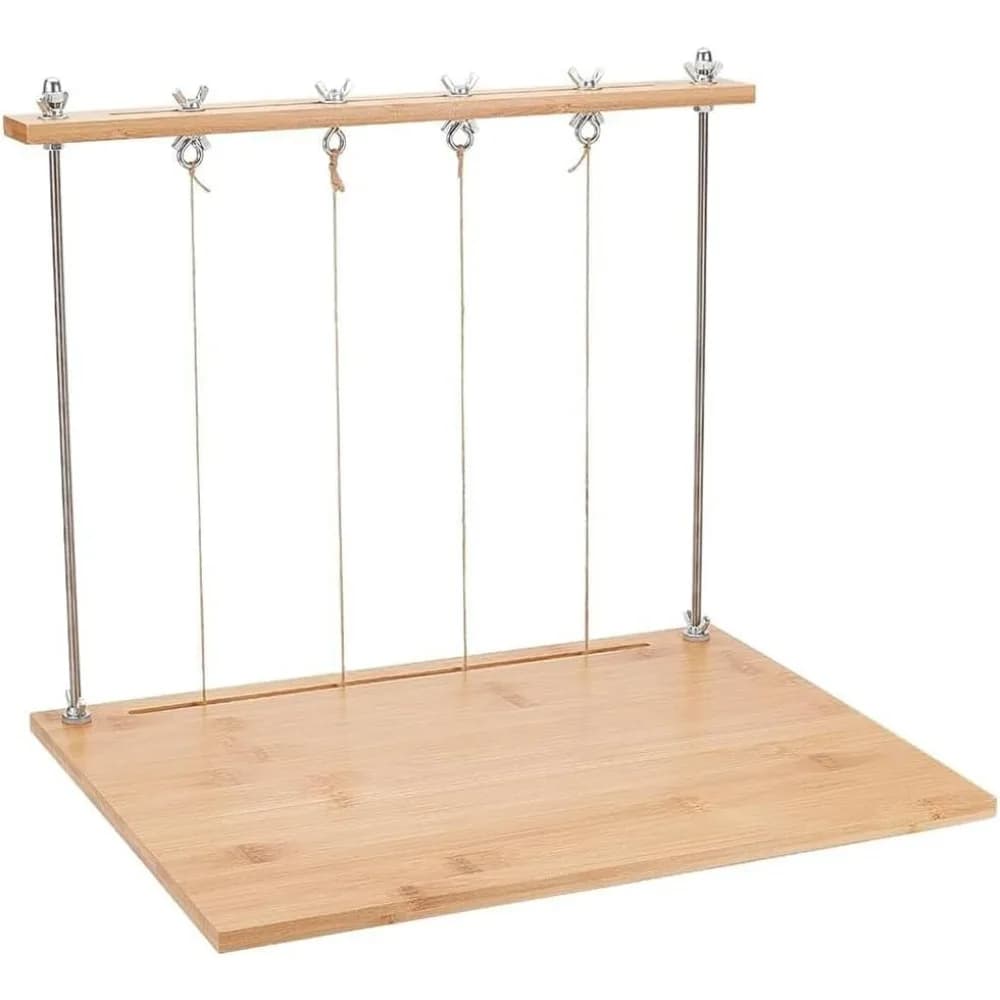 Set di cornici per cucire per rilegatura di libri Kit per rilegatura di libri in legno con cornice rettangolare Strumenti per rilegatura fai-da-te per diari fatti a mano