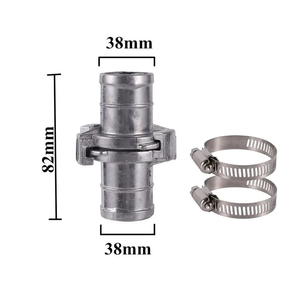 Adjustable Aluminium Connector for Pipes, Tap for Agricultural Irrigation Pipes with Clamp and Coupler Adapter