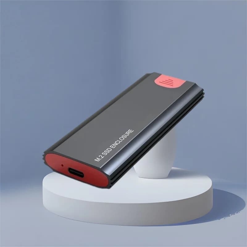 Custodia M.2 NVMe Scatola di archiviazione SSD USB 3.2 10Gbps 6Gbps Doppio protocollo Custodia esterna per unità a stato solido M2 HD Disco rigido senza attrezzi