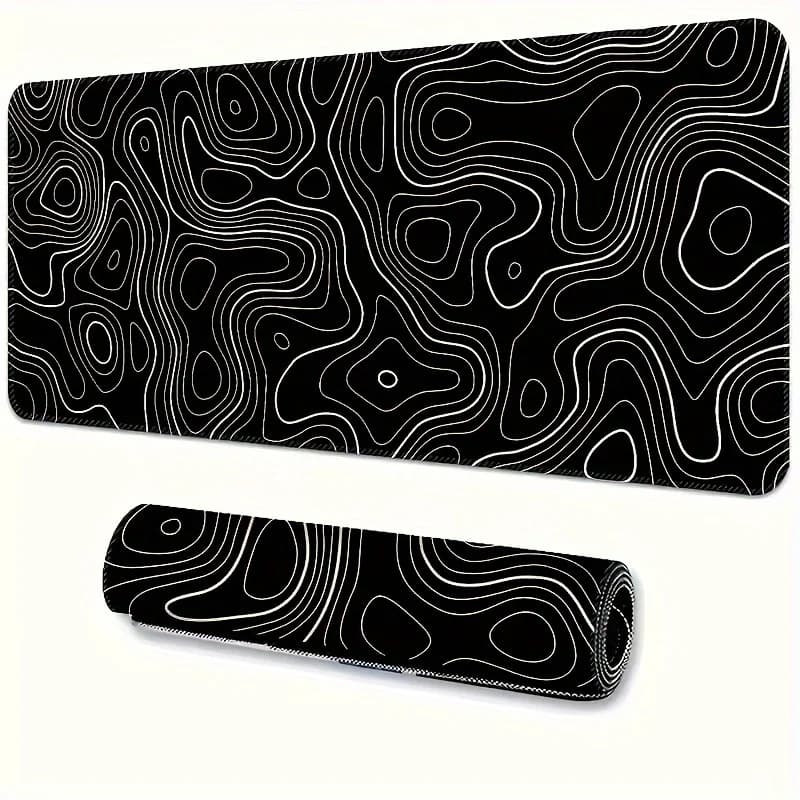 1 piece large mouse mats for desk, mouse mat, mouse mat with sewn edges and non-slip rubber base, extended mouse mat