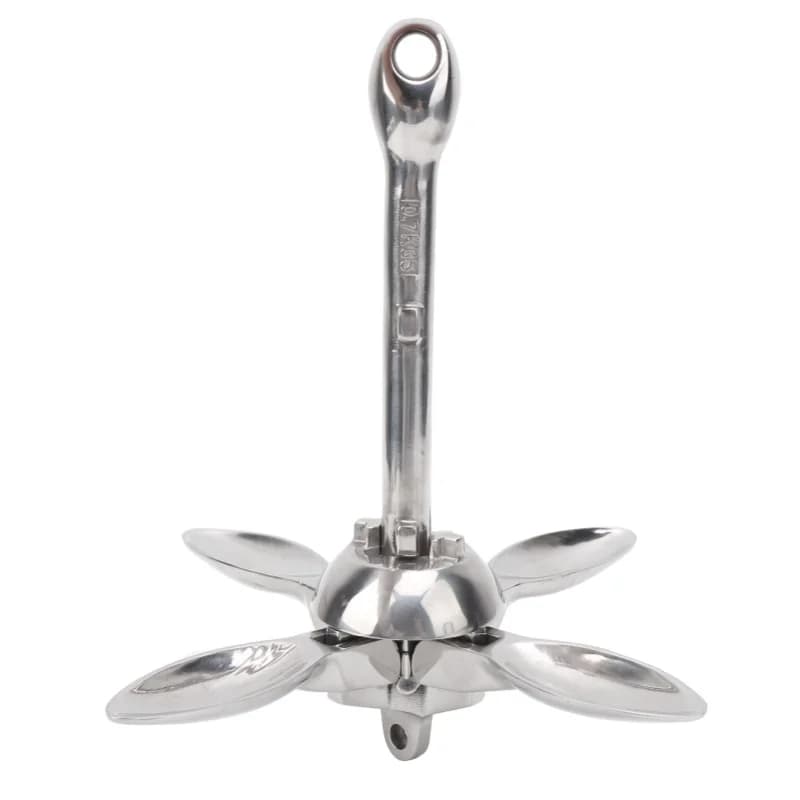 316 Stainless Steel Boat Folding Grapnel Anchor For Fishing Boat Rubber Dinghy Canoe Yacht