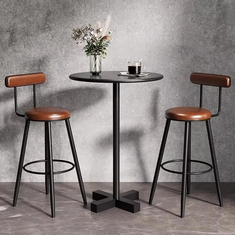 Sgabelli da bar per pedicure per feste Sgabelli da bar per salone antichi di lusso di design nordico Robusti mobili da gioco per banchetti in metallo americano alto