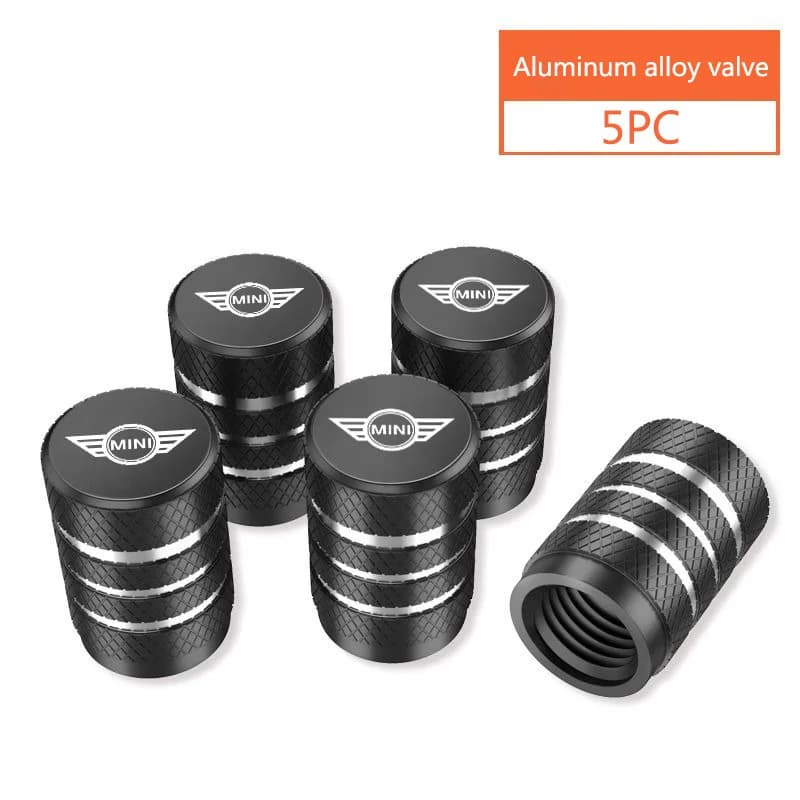 For MINI Cooper One JCW R56 Countryman Clubman R50 R53 R58 5PCS Car Automobile Wheel Tire Valve Airdust Waterproof Cap Accessory