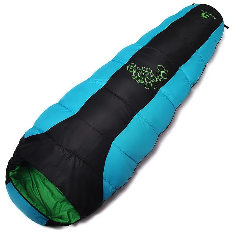 JUNGLE KING CY0901 Sacchi a pelo in cotone a quattro fori con riempimento ispessimento adatti per l'inverno termico 4 tipi di spessore Viaggi da campeggio