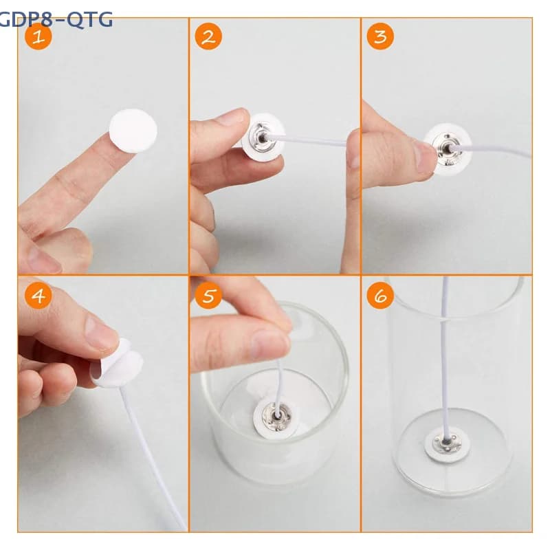 NEW 100pcs 20mm Candle Wick Stickers Candle Making Double-sided Round Sticker for Wax Fixed DIY Candle Making Supplies