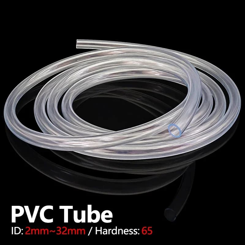 Tubo Flessibile Trasparente in PVC ID 1 2 3 4 5 6 7 8-32mm, Inodore, Non Tossico, per Acquario, Vasca dei Pesci, Irrigazione Giardino