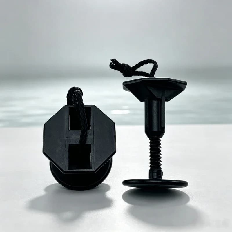 Adjustable SUP Safety Leash Anchor Plug, Screw Fixed Octagonal Rope Cleat Clip for Inflatable Paddle Board Kayak