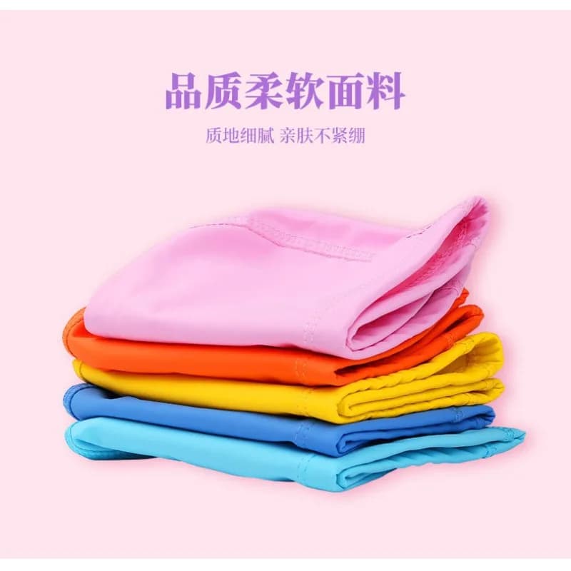 Kids PU-coated swim cap for girls Boys No Headwear Decoration cartoon sharks Baby swim cap