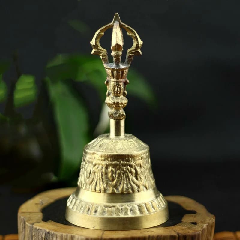 Copper Handcrafted Tibetan Meditation Singing Bell Dorje Vajra Bell