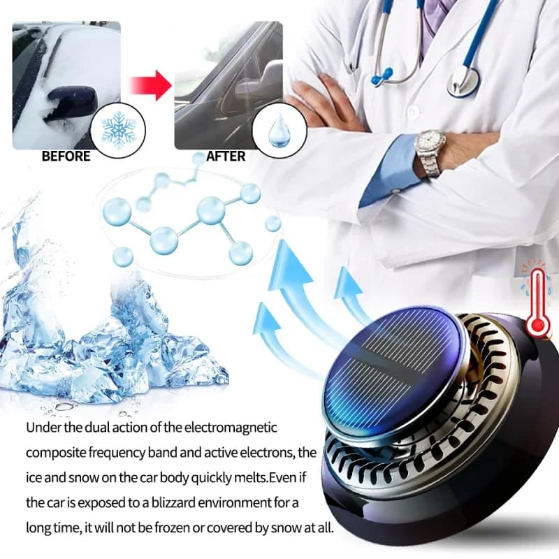 Strumento Portatile per Sbrinamento Veicoli a Microonde, Diffusori di Aromi Solidi per Auto e Camion, Strumento Antigelo e Rimozione Neve
