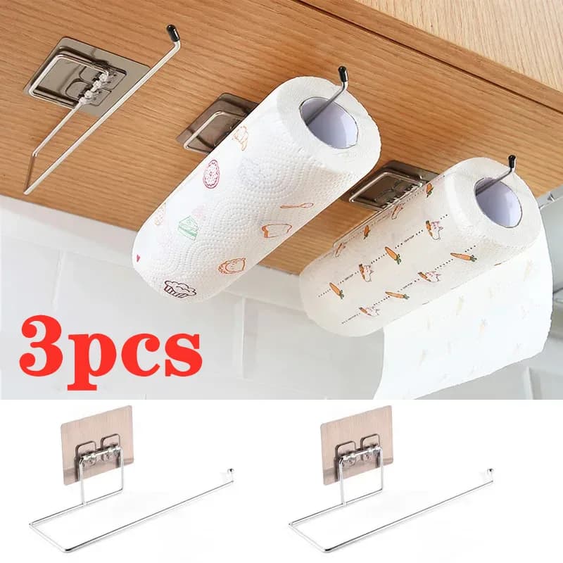 1/2/3 pezzi porta carta igienica sospesa portarotolo porta asciugamani da bagno supporto da cucina portarotolo rack di stoccaggio per la casa