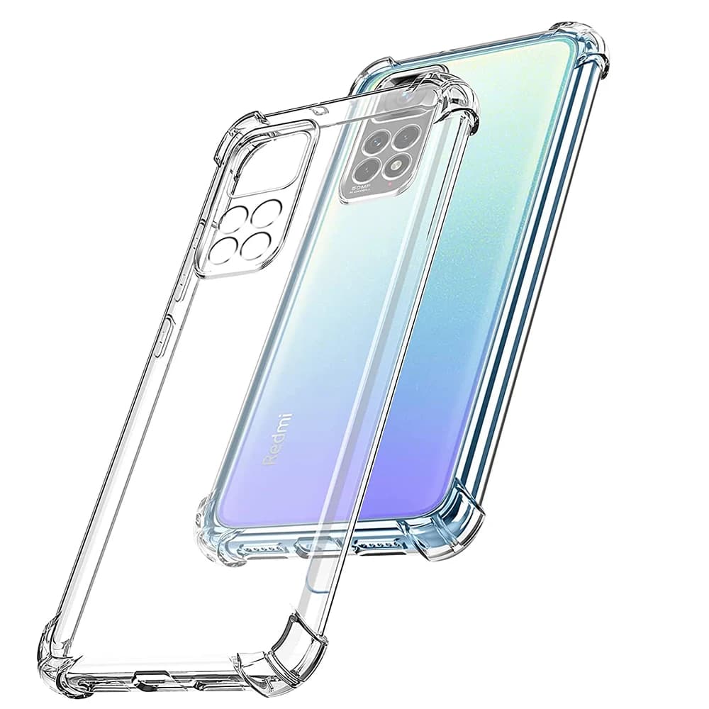 Air Bag Sockproof Clear Silicone Phone Case For Xiaomi Redmi Note 11 11S 11T 10 10S 10T 9 8 Pro 10A 10C 9A 9C 9T Cover Case