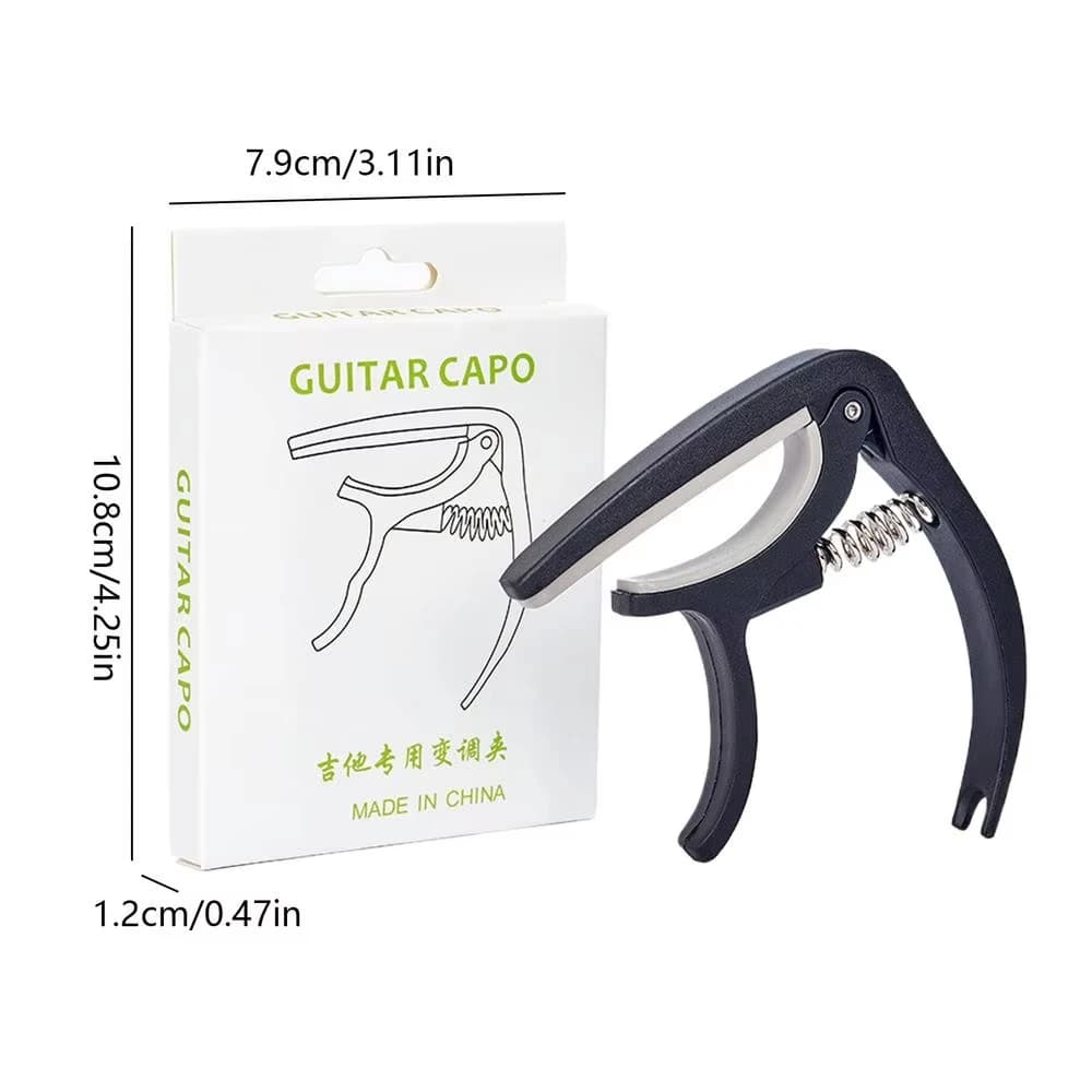 Portable Plastic Guitar Capo For Acoustic Classic Electric Guitarra Tuning Clamp Musical Instrument Accessories Black