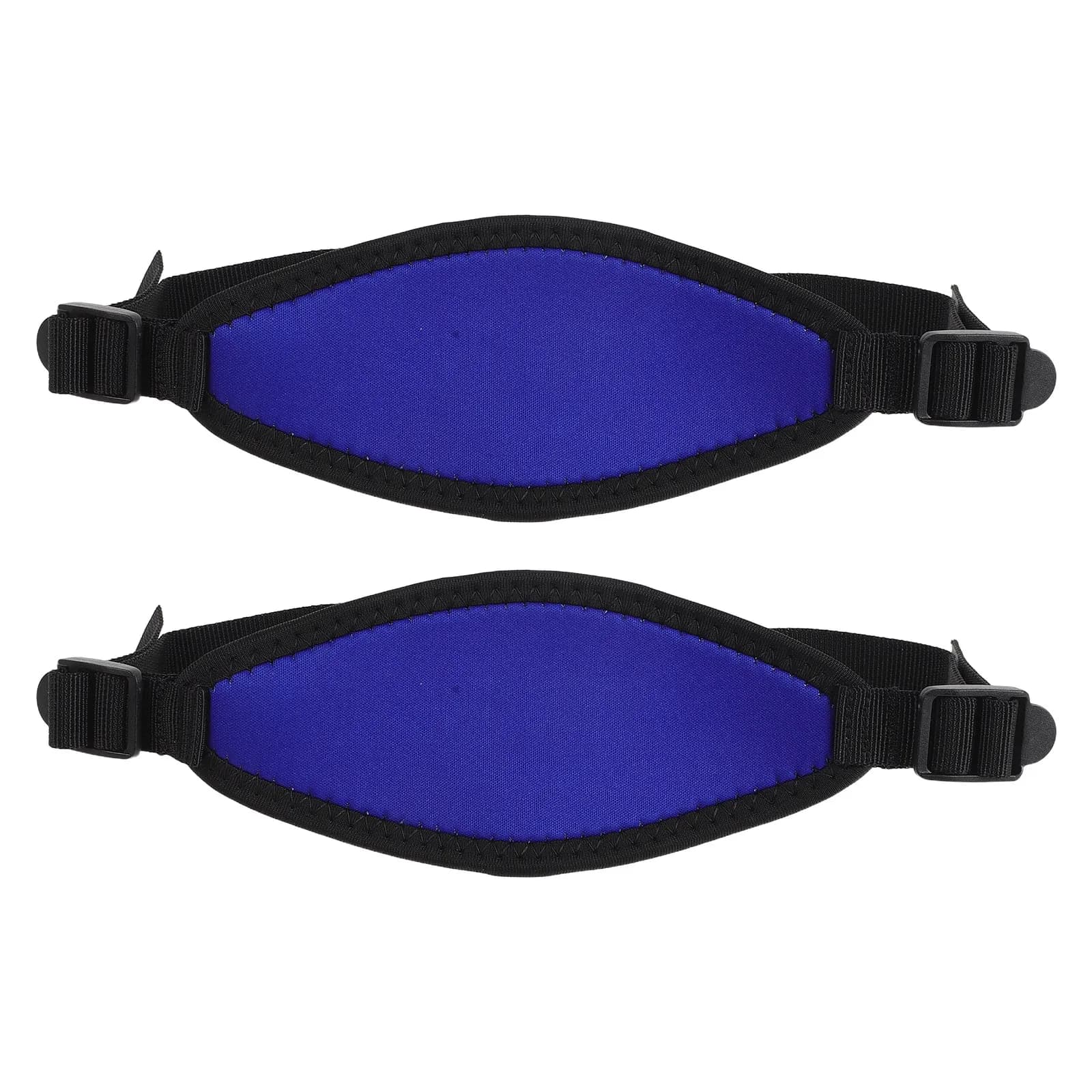 2 Pieces Covers Strap Black Neoprene Underwater Mask with Adjustable Buckle, Swimming Mask Accessories and Snorkeling