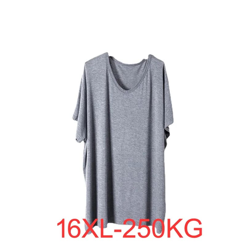 Summer Men Oversized T-shirt 15XL 16XL 200KG TO 250KG Plus Size T-shirts 3 Colors