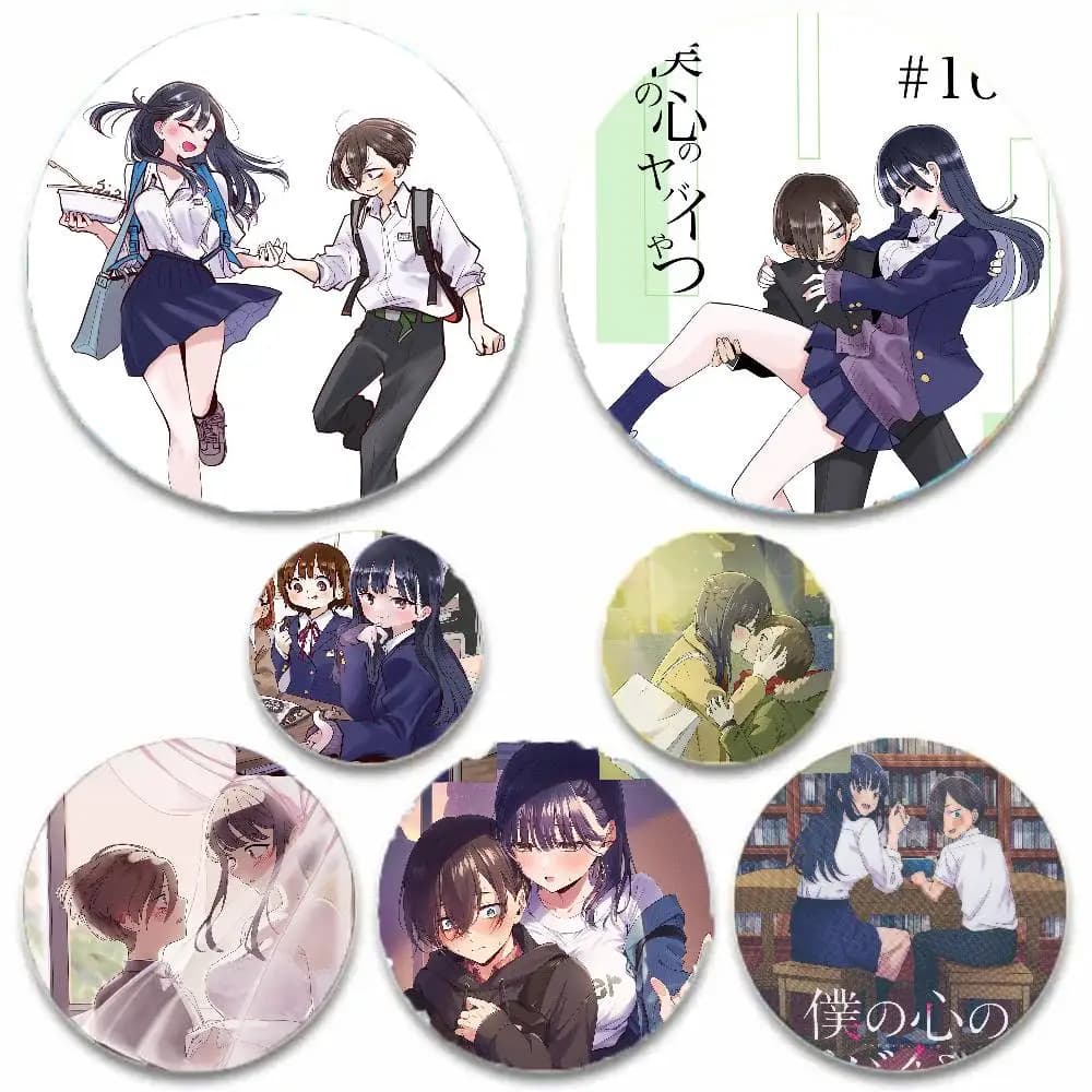 Anime The D-Dangers In My Heart Pins Brooch Cartoon Badge For Friend Backpack Clothes Collect Accessories Jewelry Gift