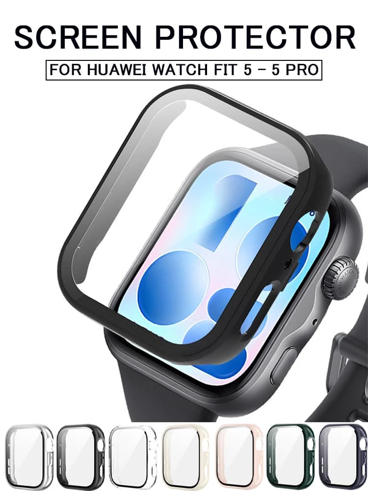 Case for Huawei Watch Fit 4/Fit 4 Pro, Screen Protection, Accessories, Tempered Glass Curtain Cover, Huawei Watch Fit 4