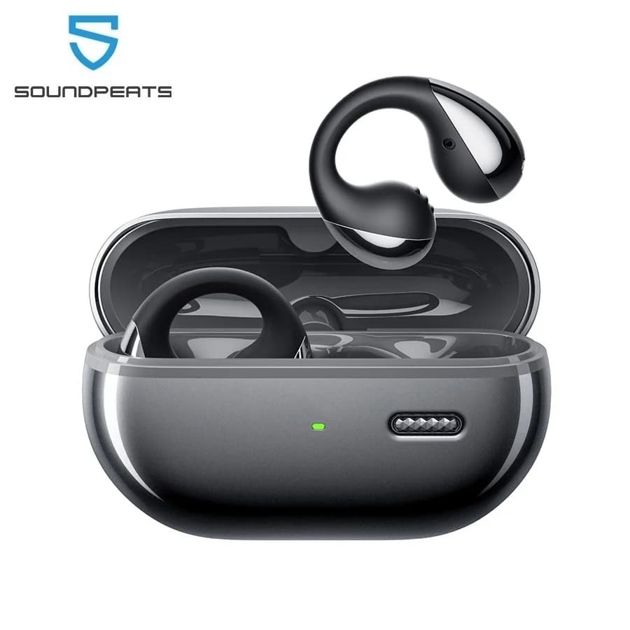 SoundPEATS PearlClip Pro Bluetooth 5.4 Opean-Ear Wireless earphones Multipoint Connection Clips on headphones with microphone
