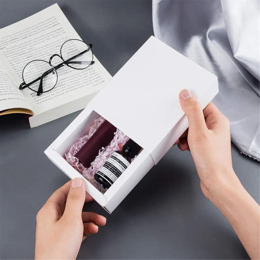 Scatole regalo in cartone ecologico stile cassetto in carta kraft di carta kraft Scatole regalo mini scatola regalo riciclabile Fai da te
