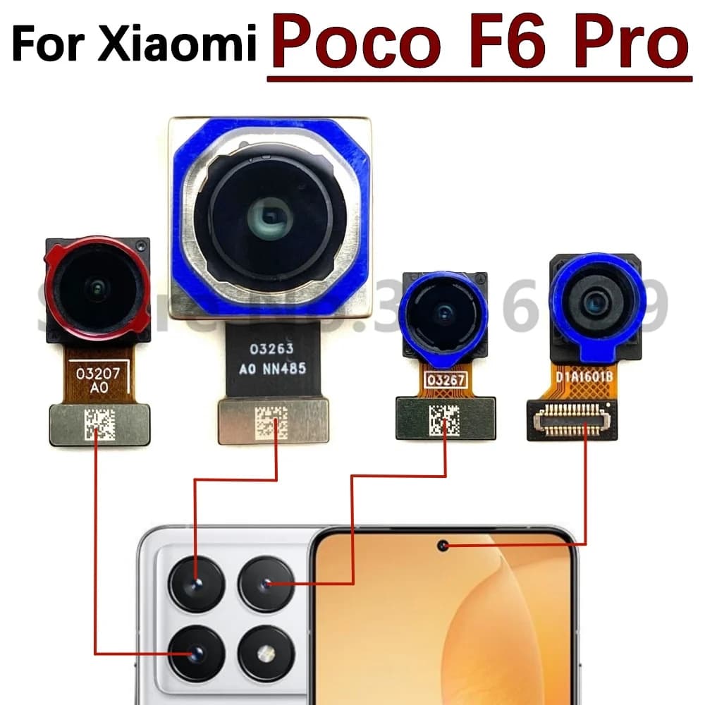 Fotocamera anteriore posteriore per Xiaomi Mi Poco F6 Pro F6pro parti di ricambio del modulo fotocamera posteriore Selfie frontale sul retro