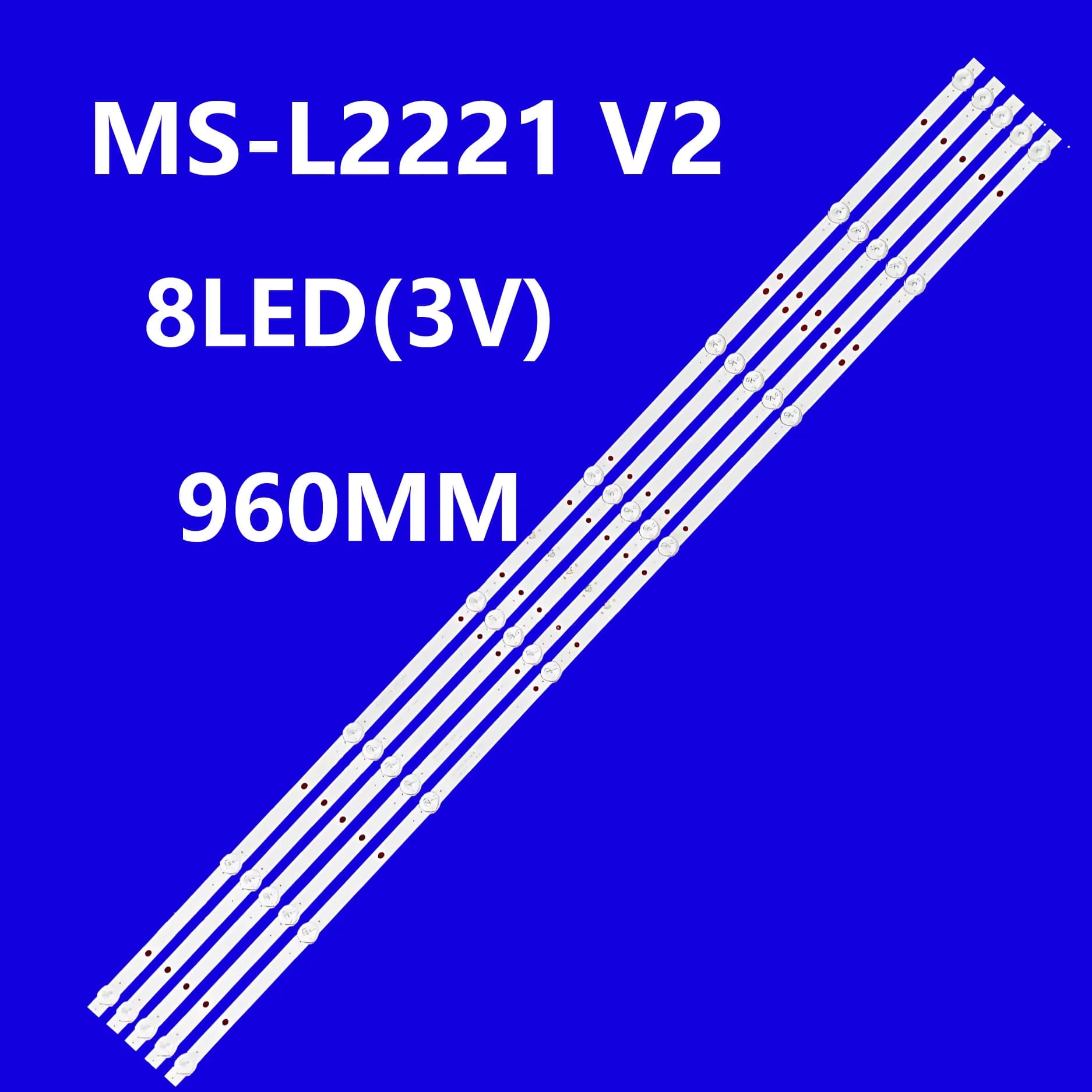 Nuove strisce LED da 5 pezzi/kit per TV G50DUHDS8-Q U515CV-U U515CV-UMKR MS-L2221 V2 1.17.01.0000010-000 U515CV-UMS W50 TBTV58HA