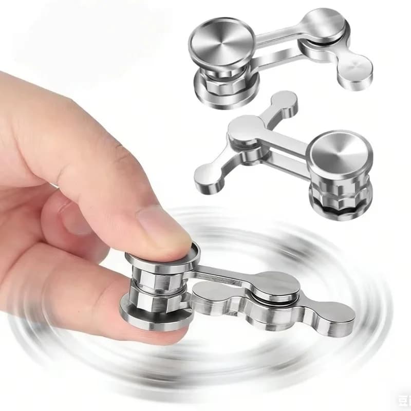Pendolo Caotico Giroscopio da Dito Fidget Spinner in Metallo EDC Antistress per Bambini e Adulti Regalo Antigravità