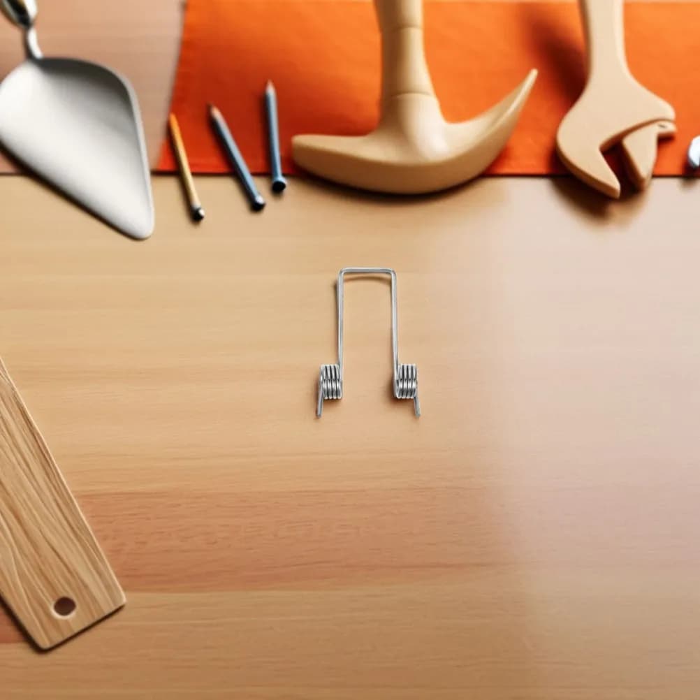 Kit di 5 Molle Torsionali in Filo Metallico Rinforzato per Coperchi di Cestini, Pattumiere e Contenitori per Rifiuti - Ricambio a Spirale