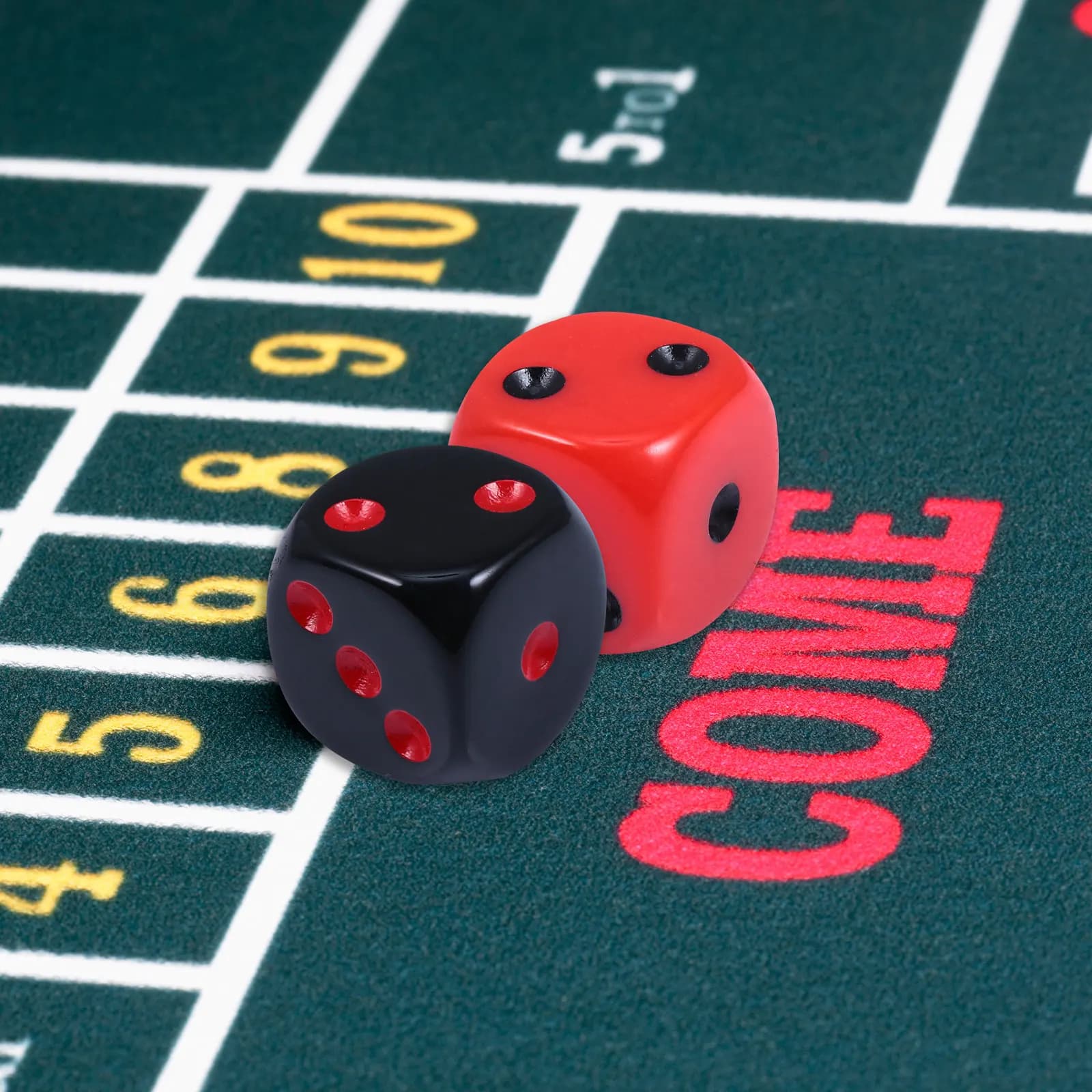 Set di 24 Dadi Premium in Acrilico Quadrati per Craps, Backgammon e Giochi da Tavolo, con Angoli Arrotondati, Resistenti all'Usura e Design Sicuro