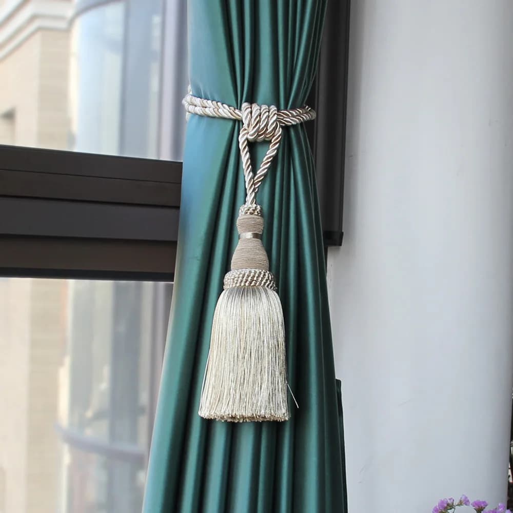 1Pc Tassel Curtain Tiebacks Home Decoration Handmade Curtain Holders Clips Hanging Balls Curtain Accessories Curtain Tie backs