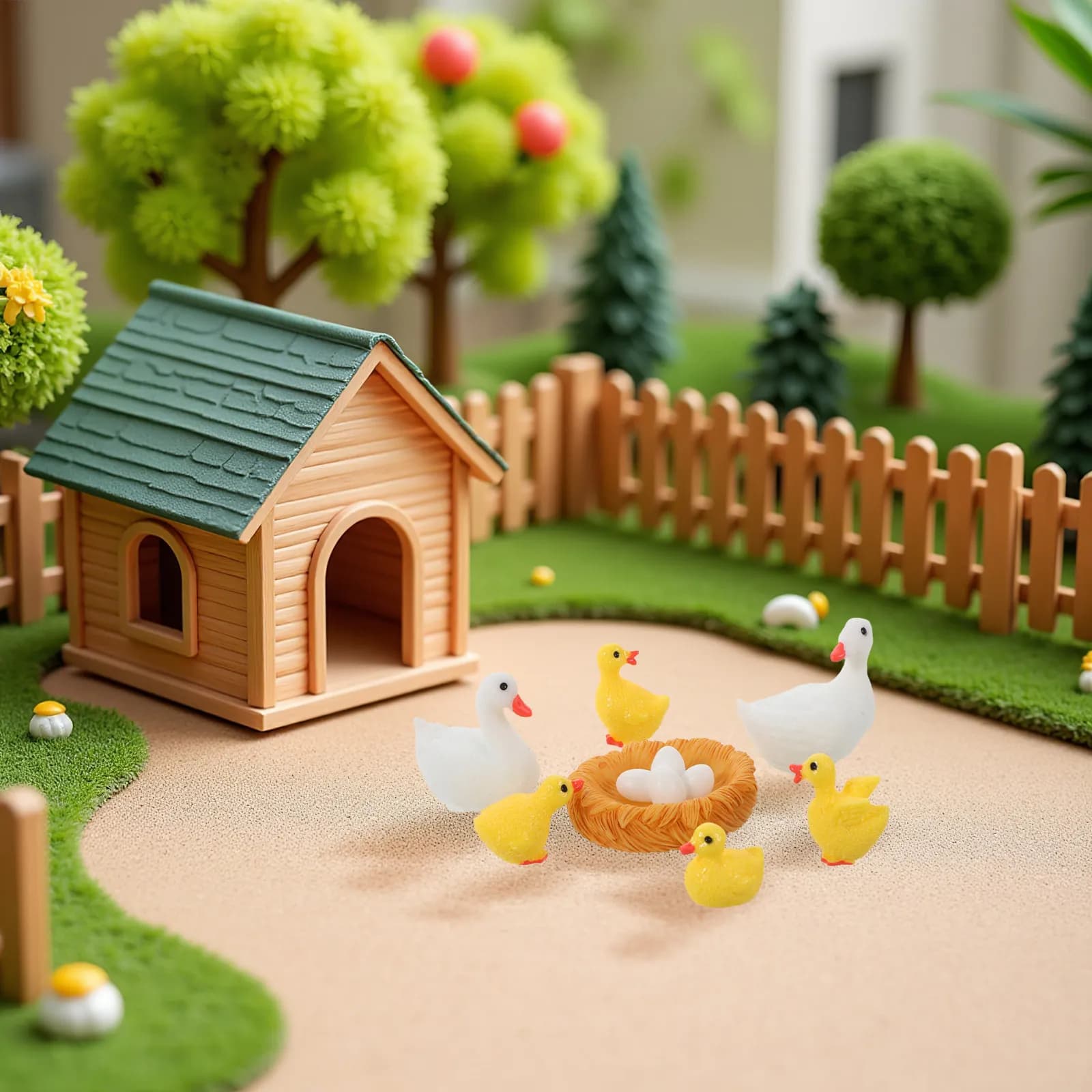 Ornamento per Micro Paesaggi, Piccola Pianta Artificiale Decorativa per Casa, Scrivania, Giardino in Miniatura