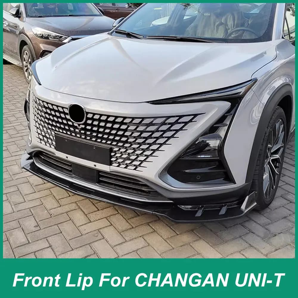 For Changan UNI-T 2020-2022 Ordinary Standard Front Bumper Spoiler Lip and chin Splitter Diffuser Body Kit PP Black Red Refit