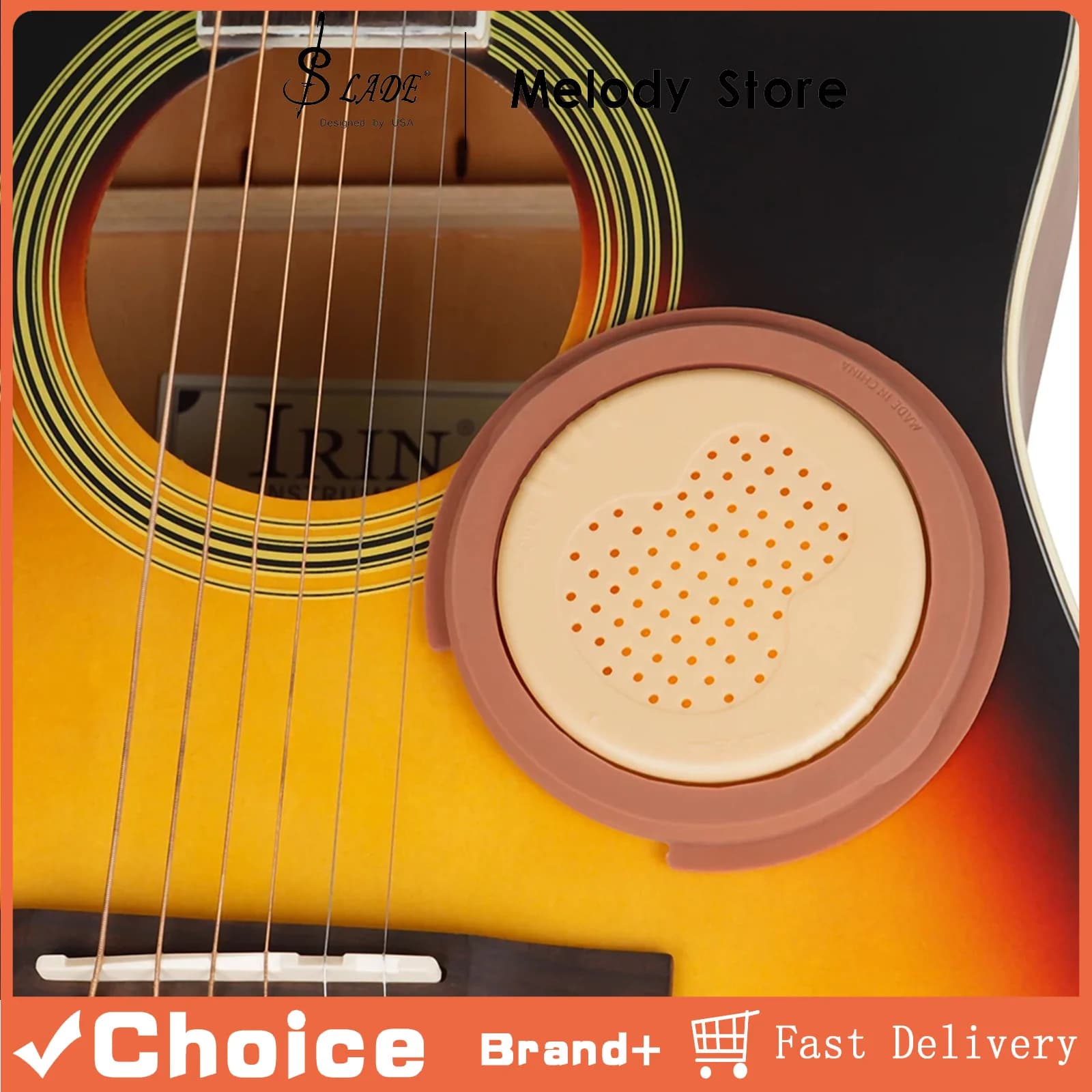 Umidificatore per Foro Sonoro della Chitarra con Spugna Integrata, Deumidificatore per Chitarra Classica e Folk, Accessori per Chitarra