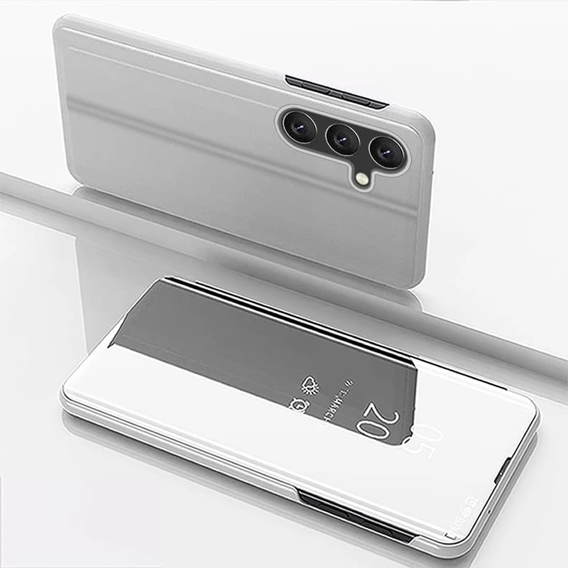 Luxury Mirror Case with Support for Samsung Galaxy S26 S25 Edge S24 S23 S22 S22 Ultra Plus FE, Anti-shocket and Stand Function, Full Cover