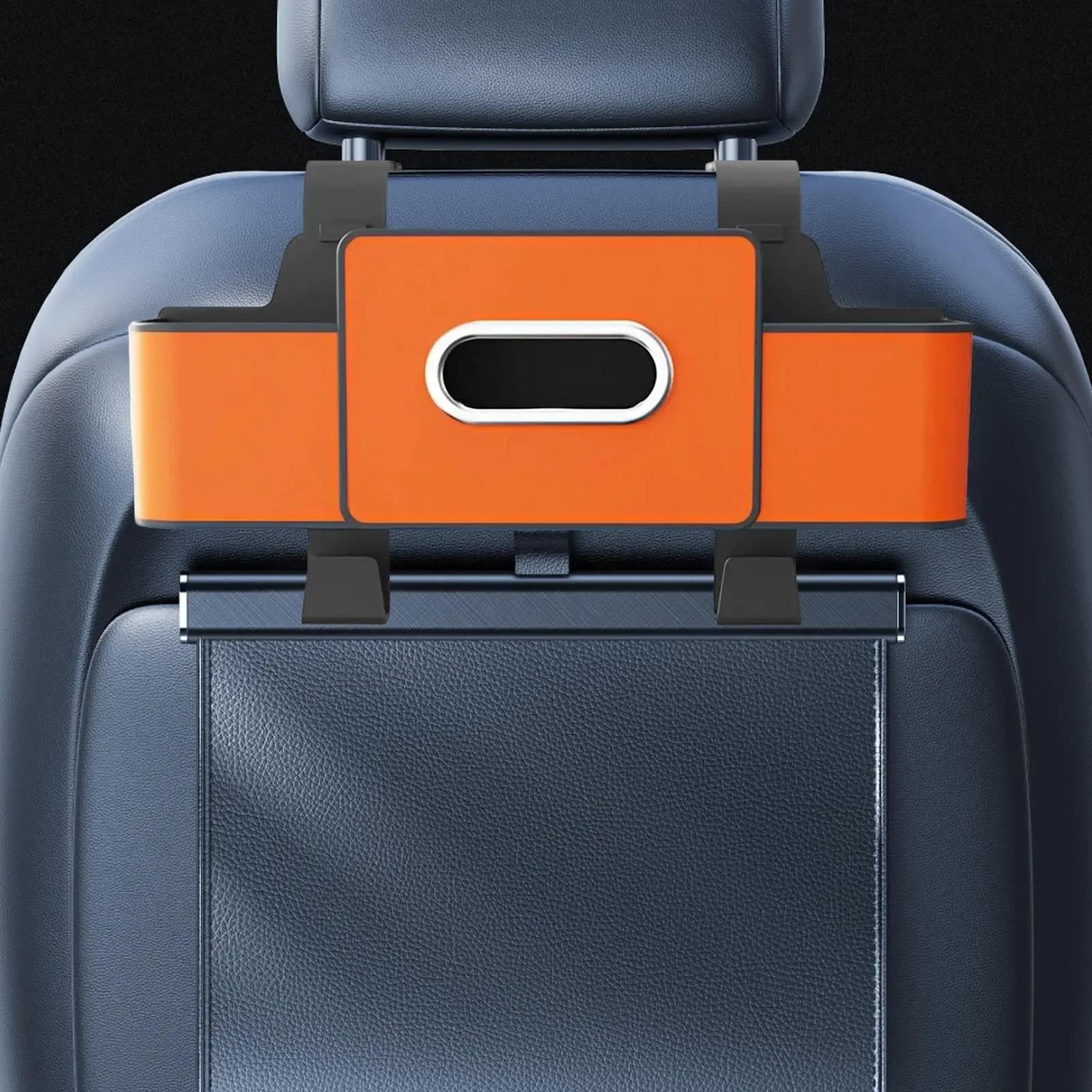 Sedile posteriore Organizzatore per auto Scomparto per fazzoletti con ganci Schienale del sedile Organizzatore per auto per viaggi in camion Bambino Donna Bambini Uomini Viaggio