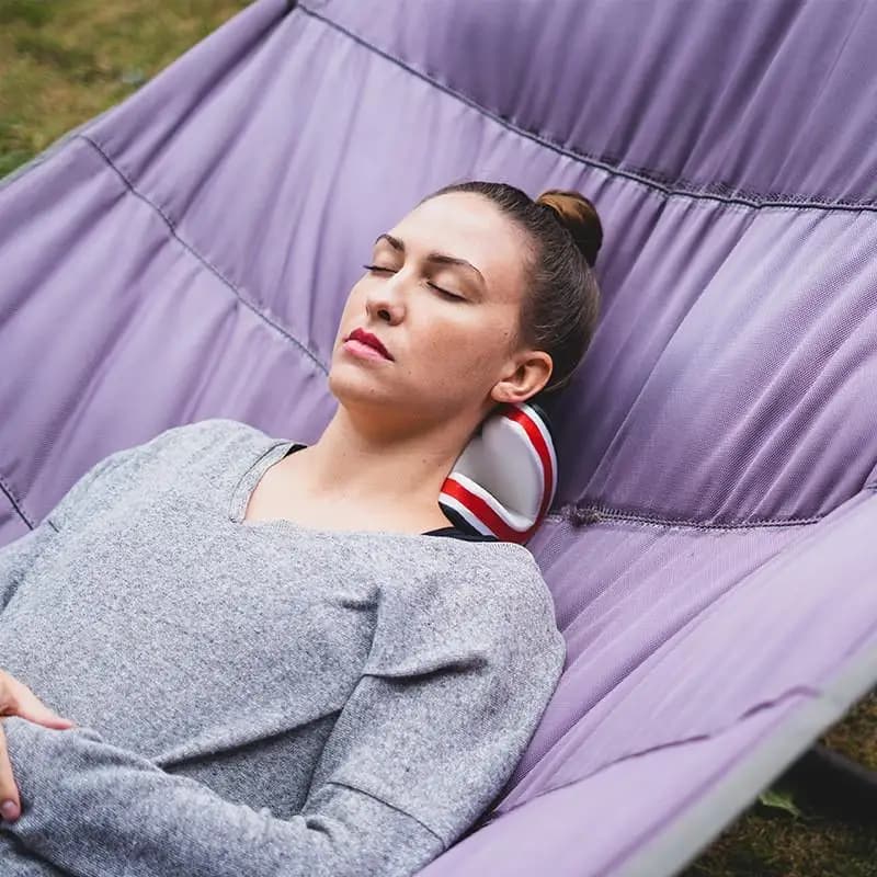 Easy to Carry Cervical Neck Traction Pillow Ergonomic Neck Shoulder Relaxer for Business Trip Travel Use