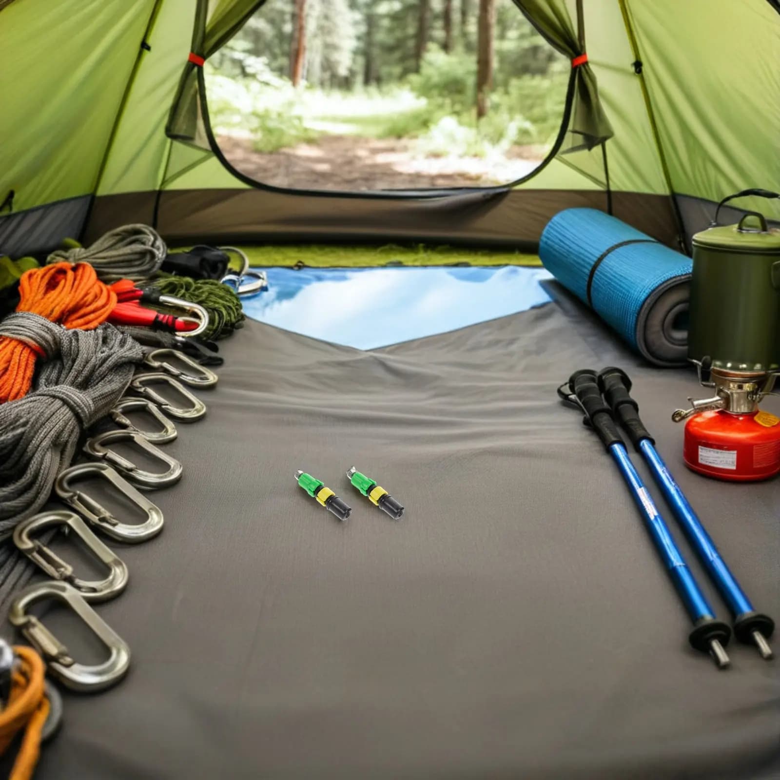 2 Pieces Expansion Tube for Trekking Sticks with Internal Block, Lightweight, Hiking and Mountaineering Accessories for 14 mm tubes