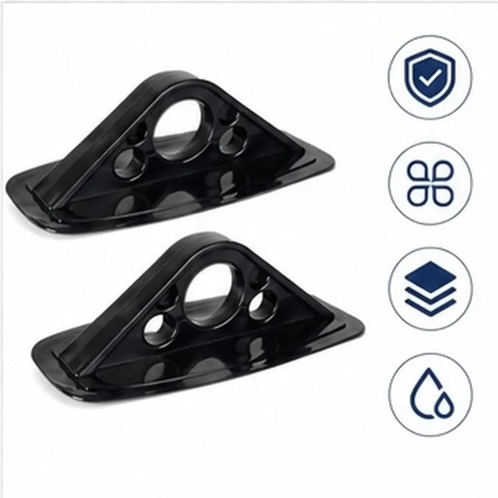 2Pcs PVC Paddle Holder Base Multi Hole Fixed Frame for Kayak Canoe Fishing Tent Sun Shade Mount Kayaking Accessories