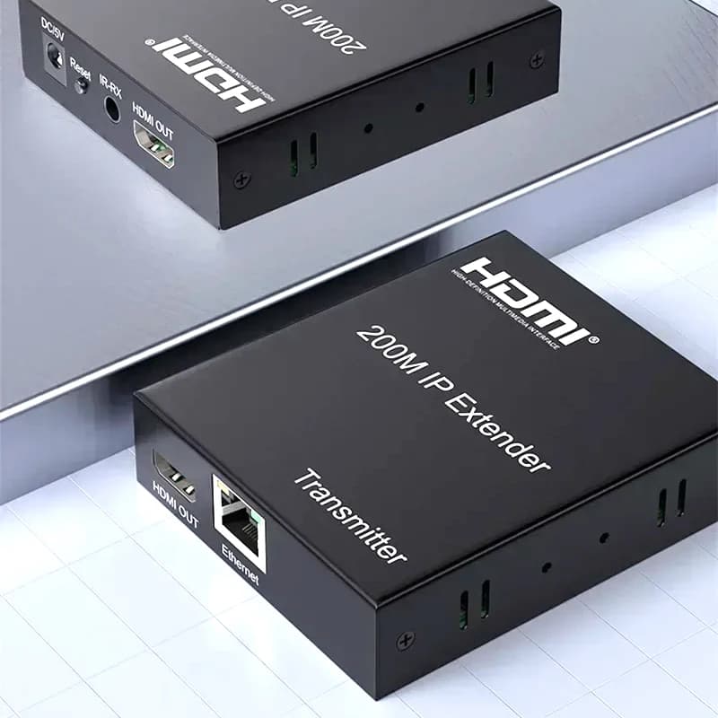 150m HDMI IP Extender 200M HDMI Ethernet Cable Extender Over Cat5e Cat6 Network Cable Video Transmitter and Receiver Fr PC to TV