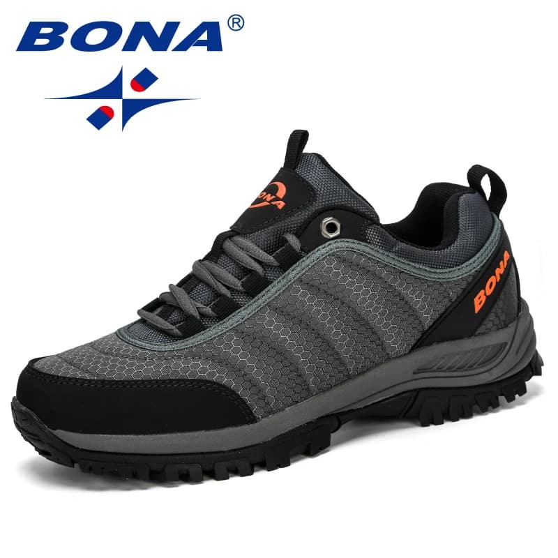 BONA new arrival shoes Trekking men climbing shoes in the mountains Outdoor Trainer shoes man Trekking Sport Sneakers man comfortable
