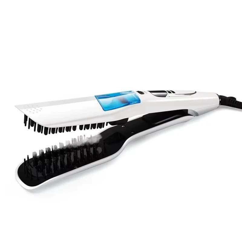 Piastra per capelli professionale Set a vapore Piastra per capelli con capsula per esplosione a vapore con logo privato