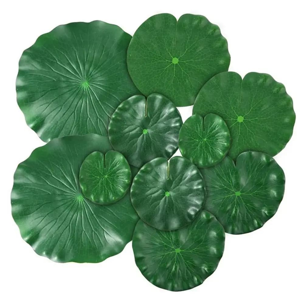 Floating artificial lotus leaves for aquariums, ponds and scenic decorations - Fake plants for aquariums and ponds