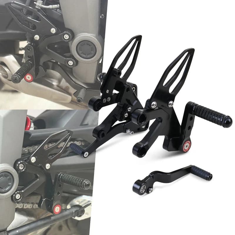 Accessori moto pedane CNC pedane regolabili poggiapiedi Set posteriore adatto per Daytona 660