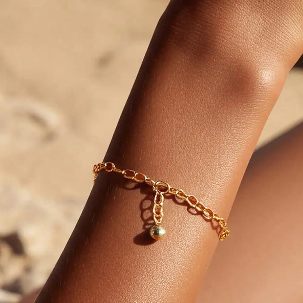 Bracciale a catena regolabile alla moda, 1 pezzo, semplice e versatile per uomo e donna, da indossare ogni giorno, regalo ideale per tutte le stagioni