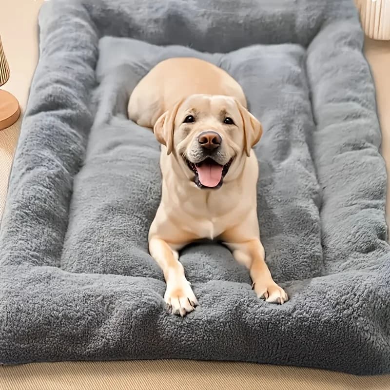 Cuccia Extra Large per Animali Domestici, Morbido Cuscino in Peluche per Cani e Gatti, Tappetino Rettangolare Ultra Confortevole