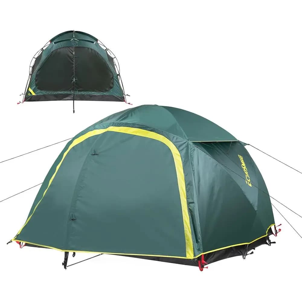 Multipolar Spacious Dome Tent for 3-5 Persons with Expandable Vano for Camping and Hiking