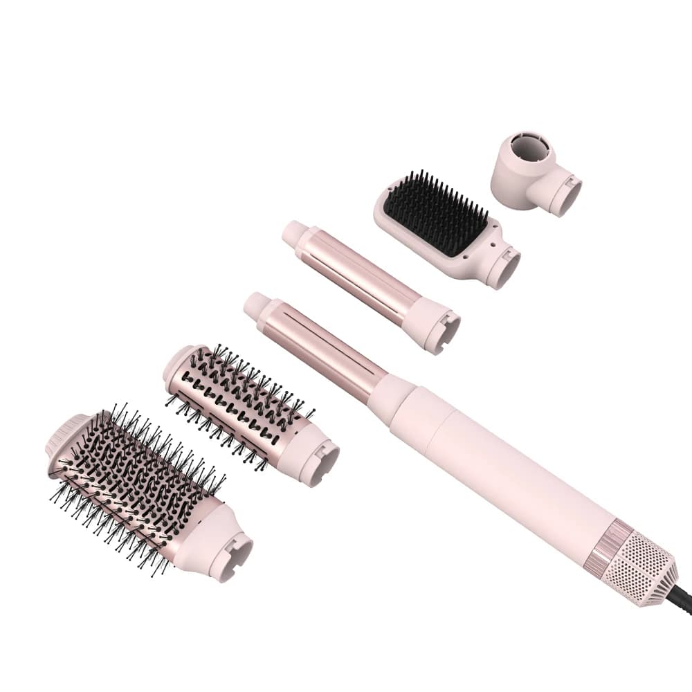 Styler for multifunctional rotating hair 6 in 1 Negative ion hair dryer with hot air brush in one step